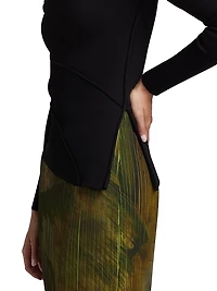 Asymmetric Crewneck Sweater