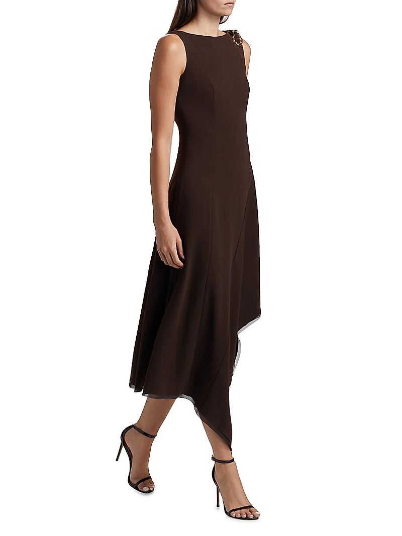 Crepe Maxi Dress