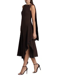 Crepe Maxi Dress