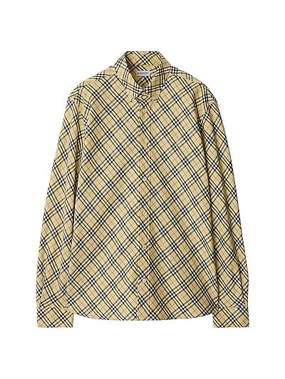Check Cotton Button-Down Shirt