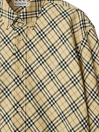 Check Cotton Button-Down Shirt