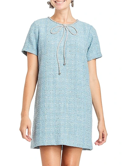 Ainslee Tweed Shift Minidress