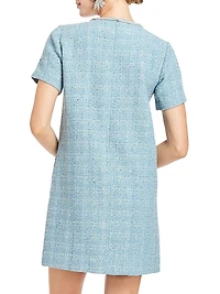 Ainslee Tweed Shift Minidress