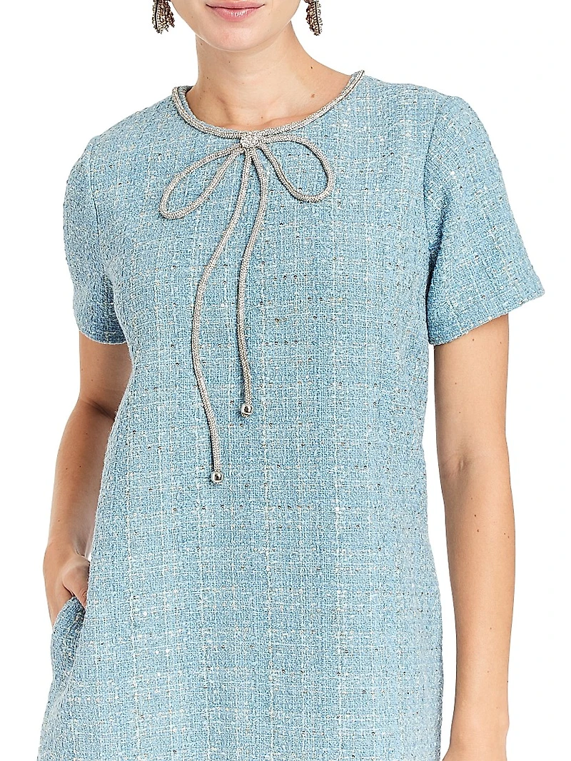 Ainslee Tweed Shift Minidress
