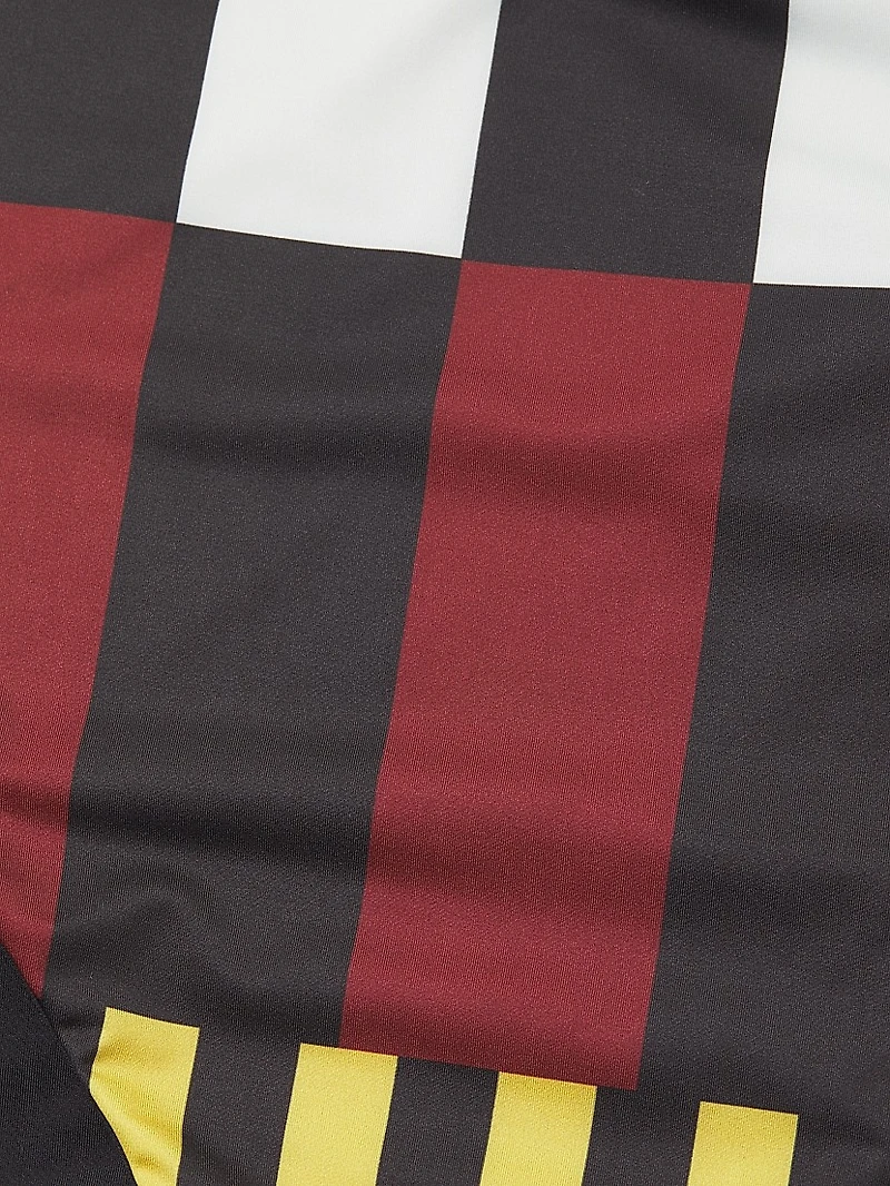 Lore Abstract Off-The-Shoulder One-Piece Swimsuit