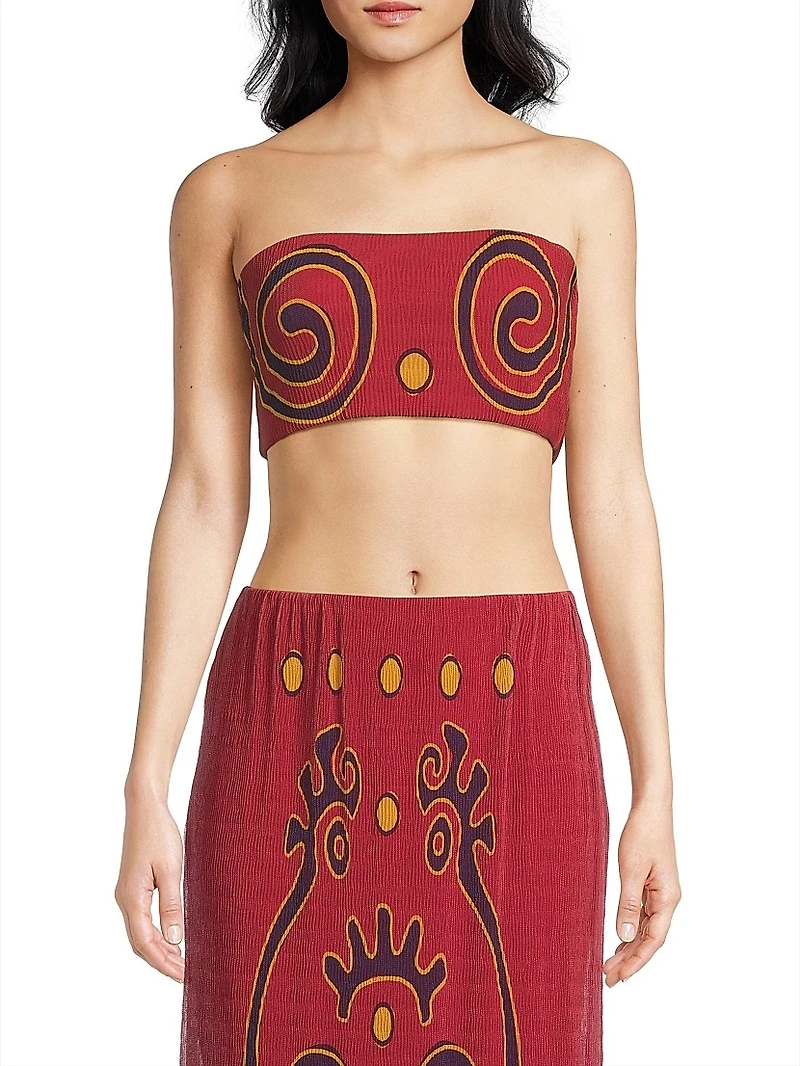Odessa Abstract Bandeau Top