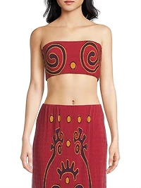 Odessa Abstract Bandeau Top
