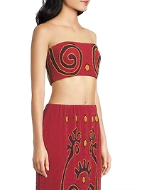 Odessa Abstract Bandeau Top