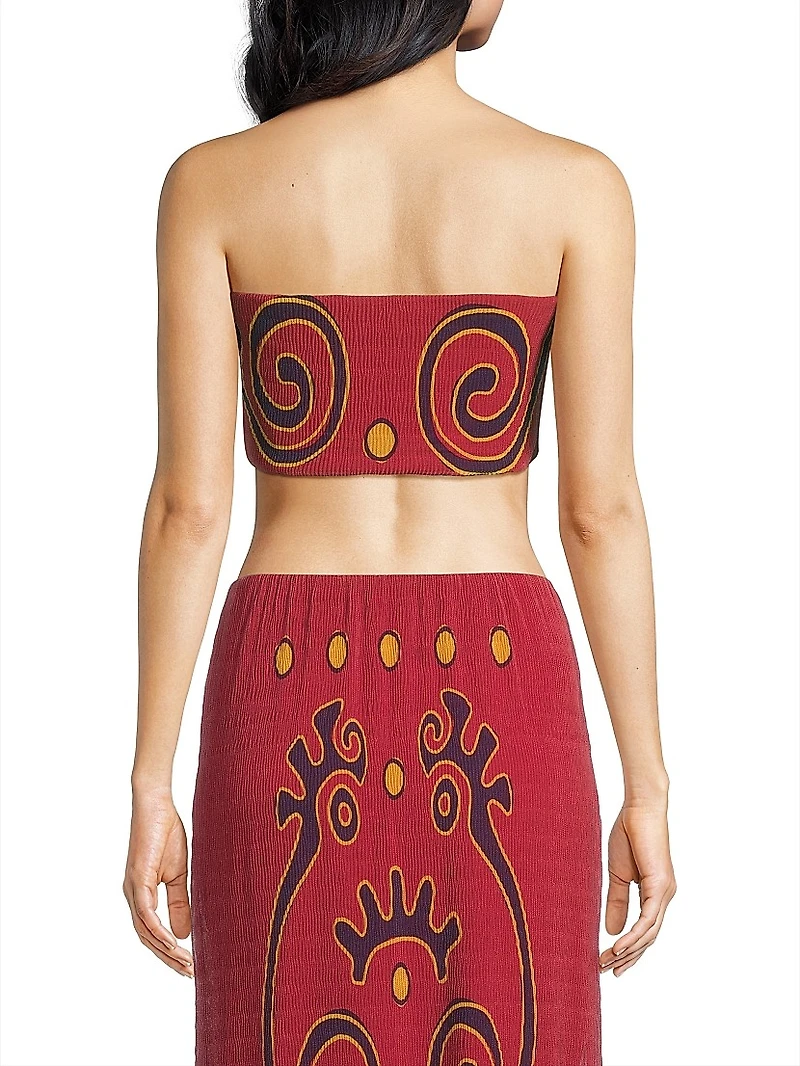 Odessa Abstract Bandeau Top