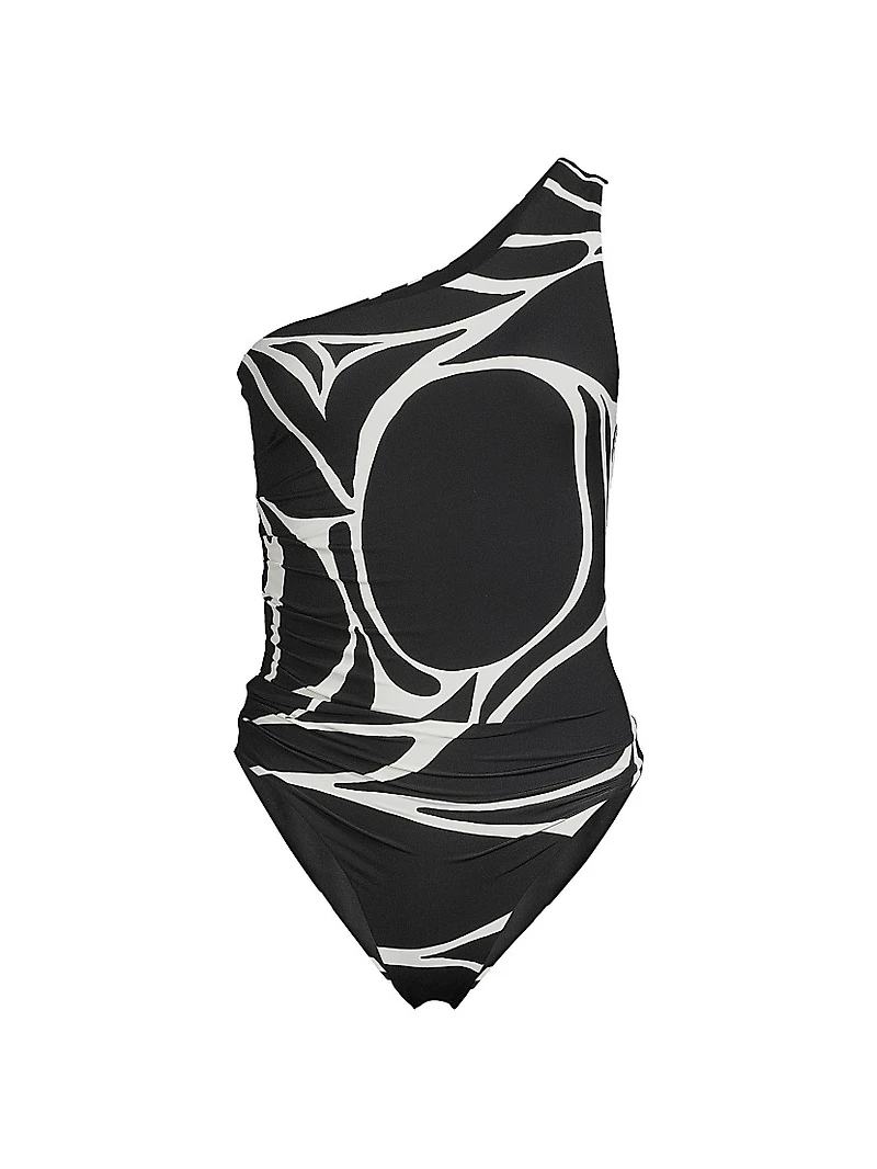 Porto Abstract One-Piece Swimsuit