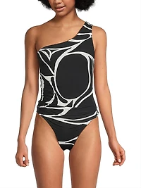 Porto Abstract One-Piece Swimsuit