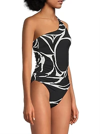 Porto Abstract One-Piece Swimsuit