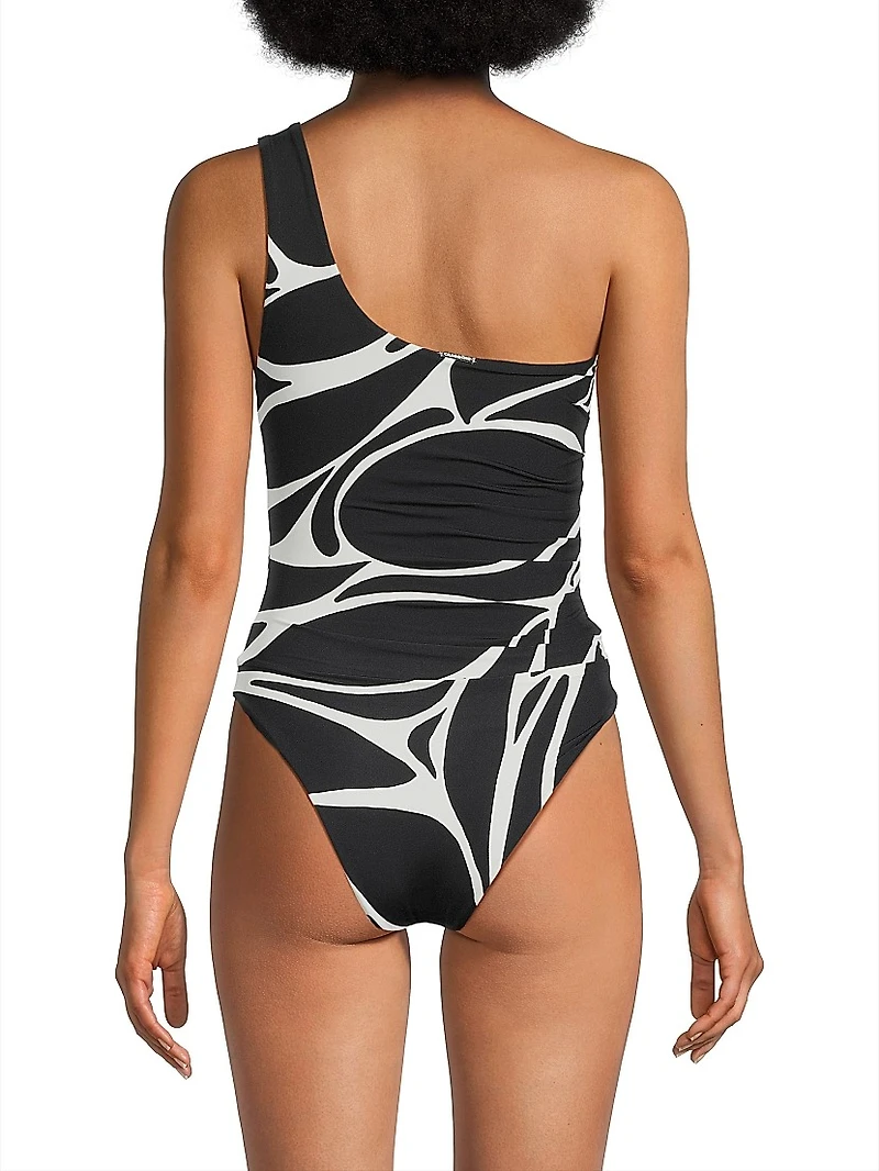 Porto Abstract One-Piece Swimsuit