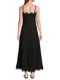 Time Thalia Cotton Sleeveless Midi-Dress