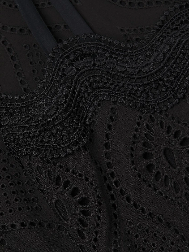 Time Thalia Cotton Sleeveless Midi-Dress