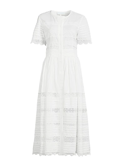 Core Camila Cotton Short-Sleeve Midi-Dress