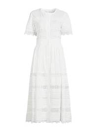 Core Camila Cotton Short-Sleeve Midi-Dress