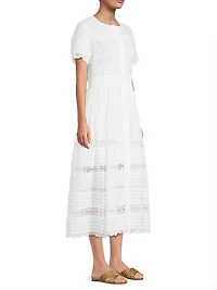 Core Camila Cotton Short-Sleeve Midi-Dress