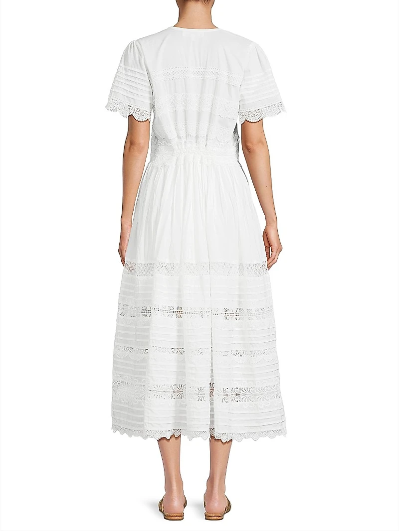 Core Camila Cotton Short-Sleeve Midi-Dress