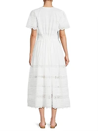Core Camila Cotton Short-Sleeve Midi-Dress
