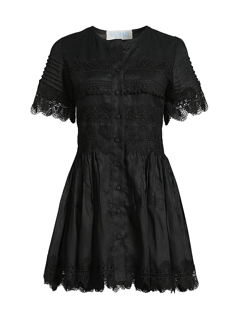 Core Violetta Linen Minidress