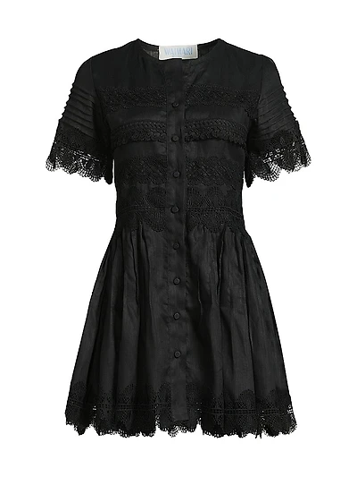 Core Violetta Linen Minidress