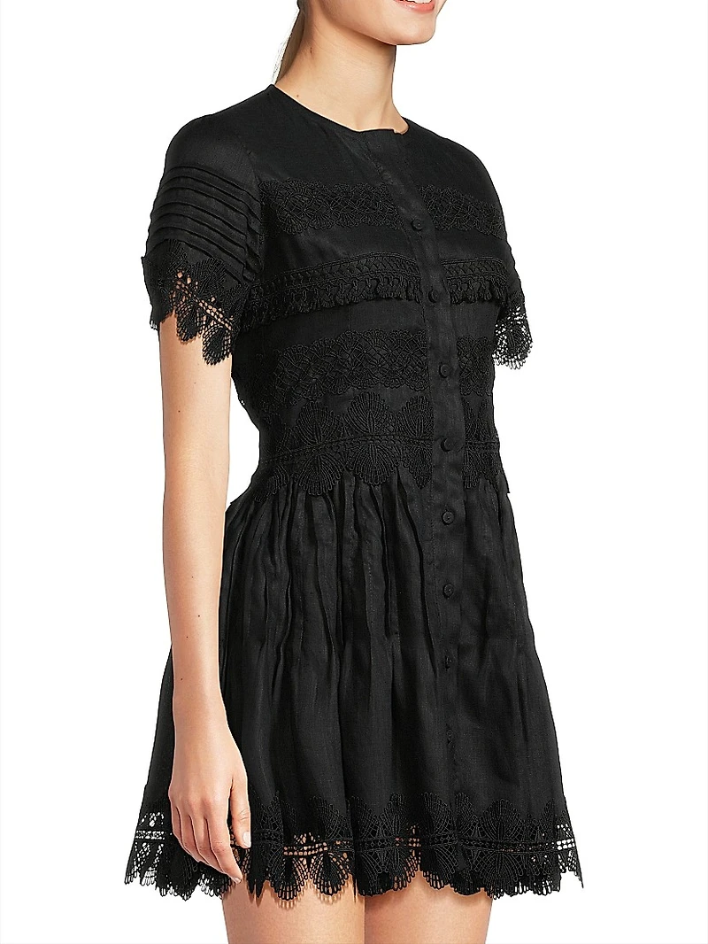 Core Violetta Linen Minidress