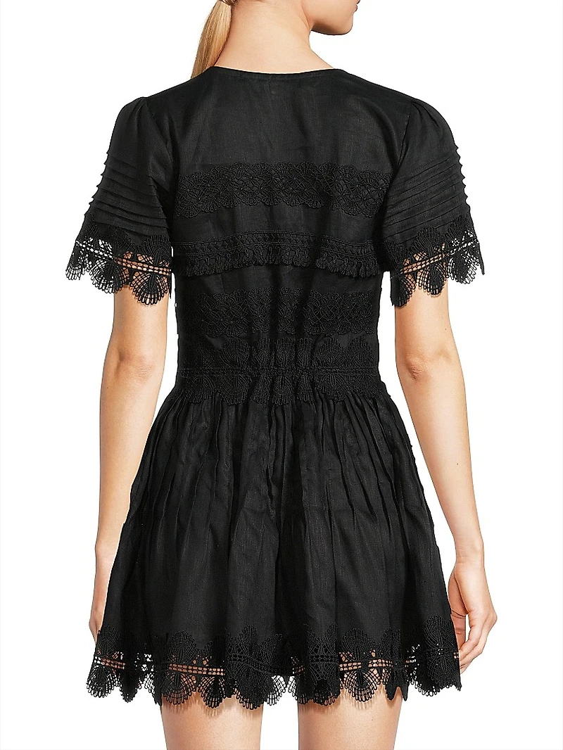 Core Violetta Linen Minidress