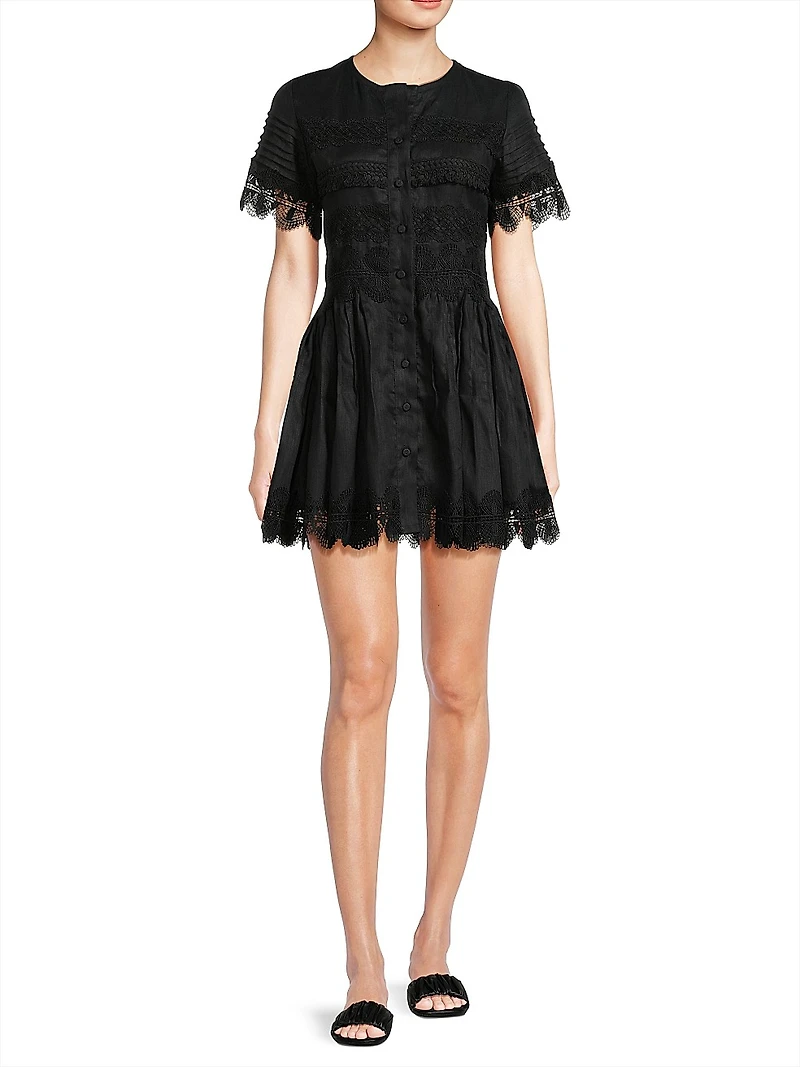 Core Violetta Linen Minidress