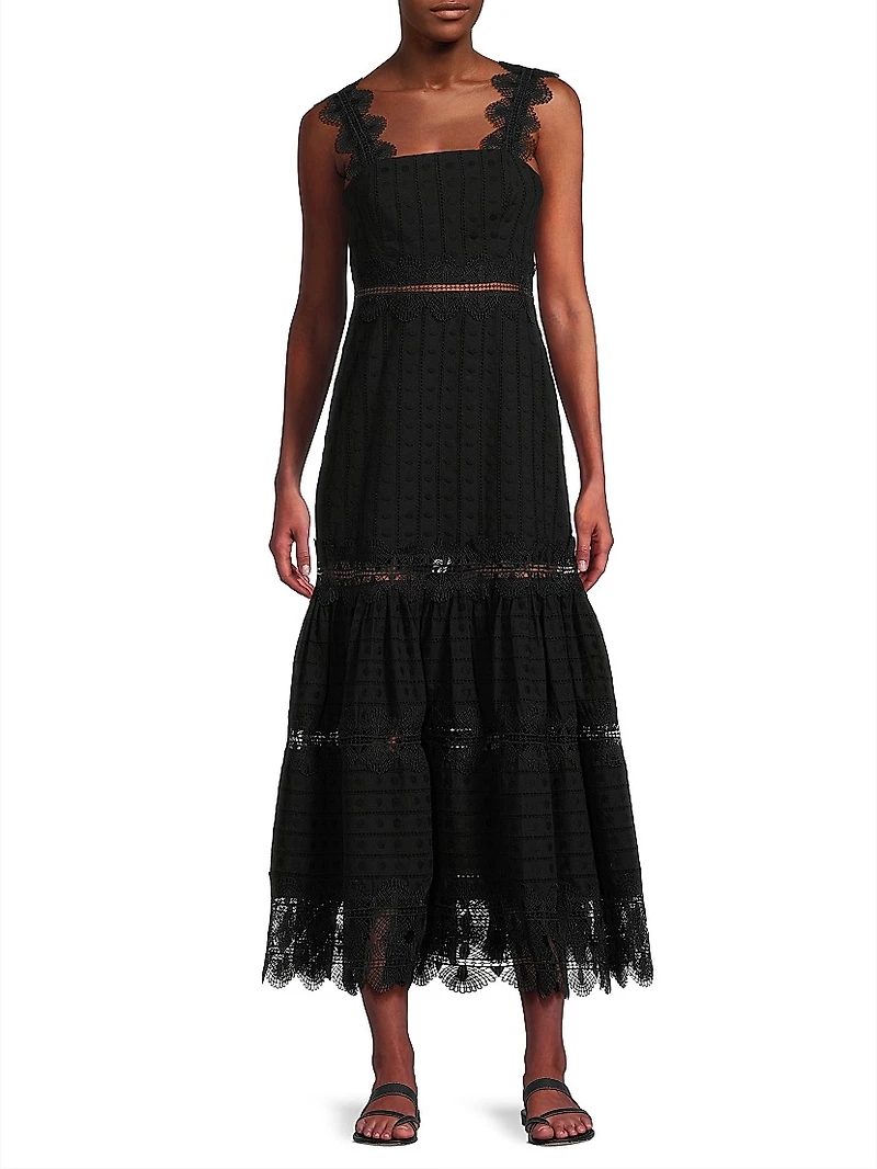 Core Ibiza Cotton Tiered Maxi Dress