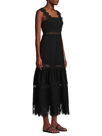 Core Ibiza Cotton Tiered Maxi Dress