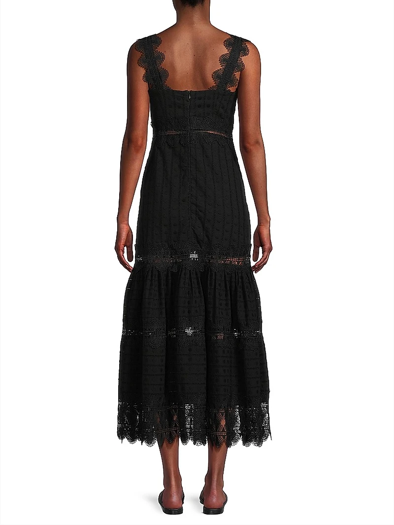 Core Ibiza Cotton Tiered Maxi Dress