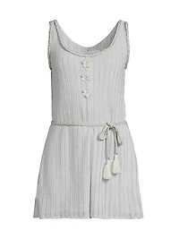 Time Lavinia Metallic Ribbed Jumpsuit