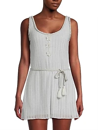 Time Lavinia Metallic Ribbed Jumpsuit