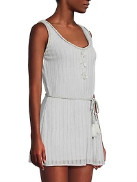 Time Lavinia Metallic Ribbed Jumpsuit