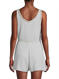 Time Lavinia Metallic Ribbed Jumpsuit