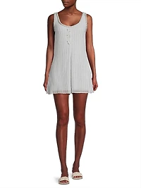 Time Lavinia Metallic Ribbed Jumpsuit