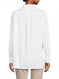 Kaliyah Pleated Cotton Shirt