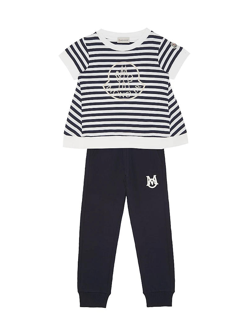 Little Girl's & Striped Cotton T-Shirt