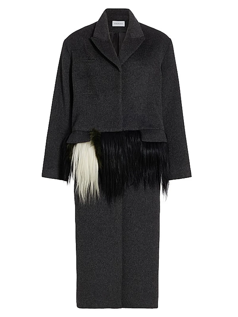 Fera Wool-Blend Coat