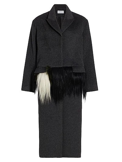 Fera Wool-Blend Coat