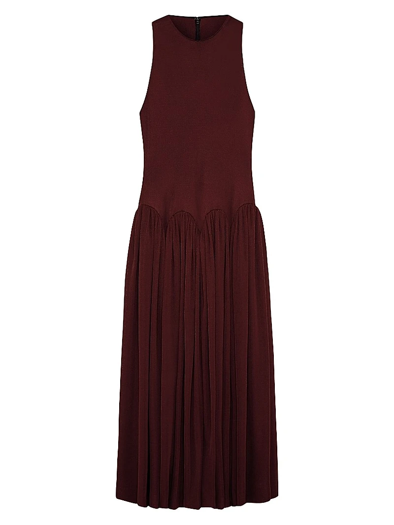 Axar Jersey Sleeveless Midi-Dress