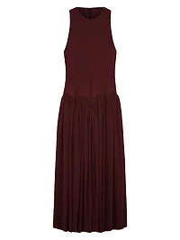 Axar Jersey Sleeveless Midi-Dress