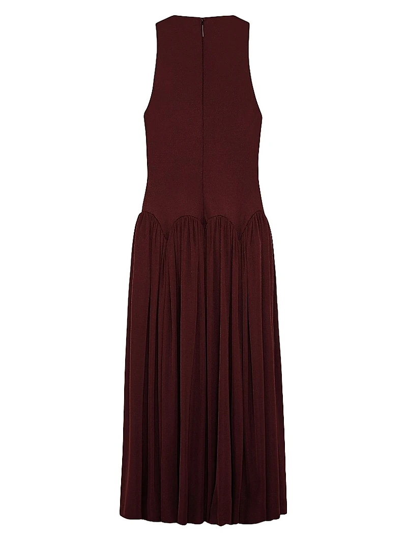 Axar Jersey Sleeveless Midi-Dress