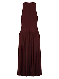 Axar Jersey Sleeveless Midi-Dress