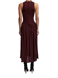 Axar Jersey Sleeveless Midi-Dress