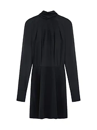 Sig Neck-Tie Minidress