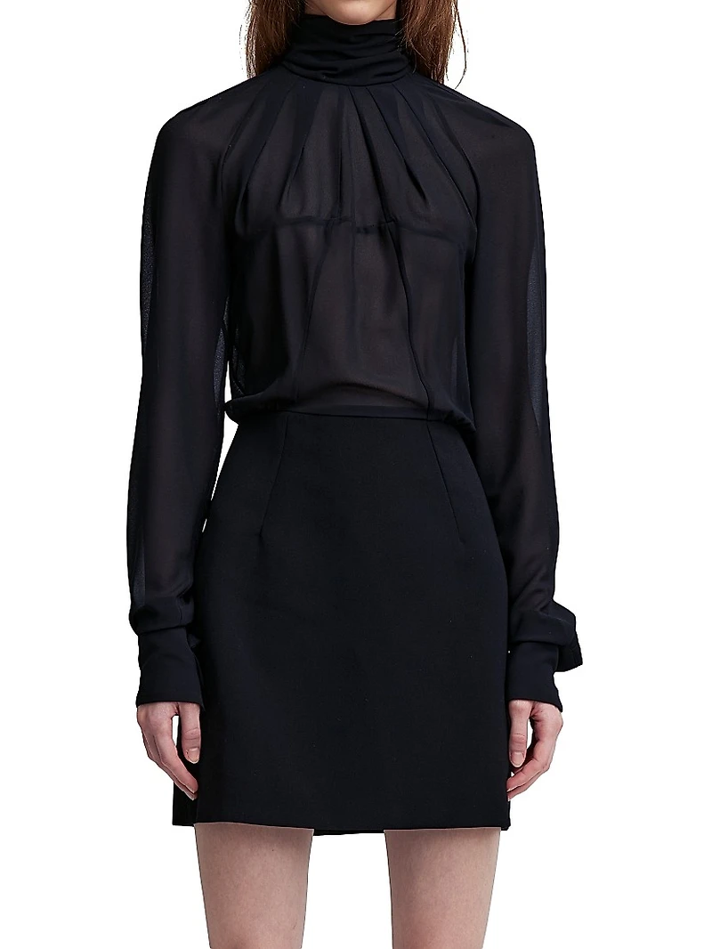 Sig Neck-Tie Minidress