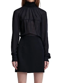 Sig Neck-Tie Minidress