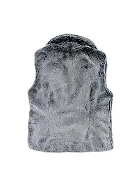 Faux Fur Zip-Up Vest